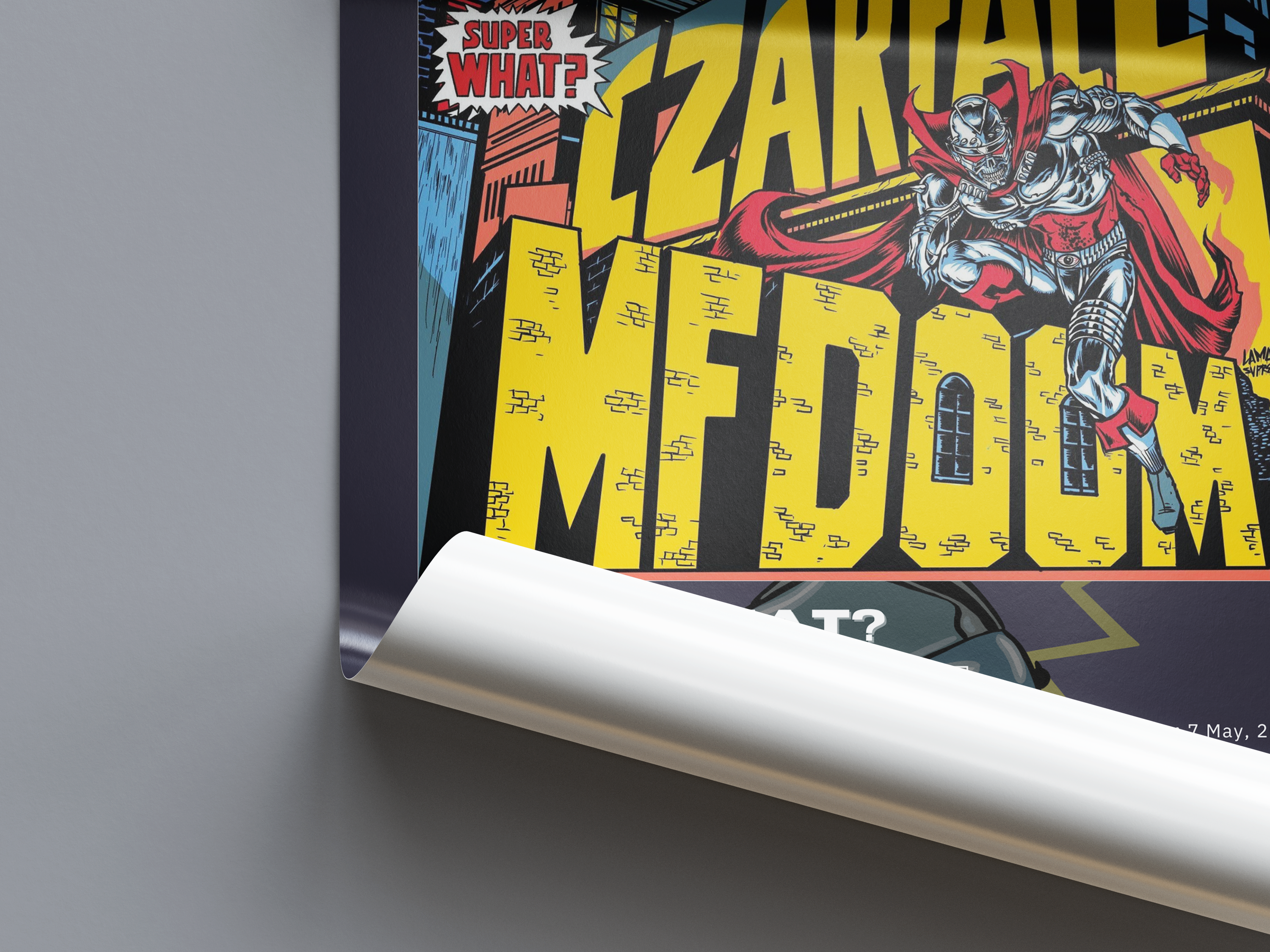 MF DOOM 'Super What?' Album Poster | Hype Posters