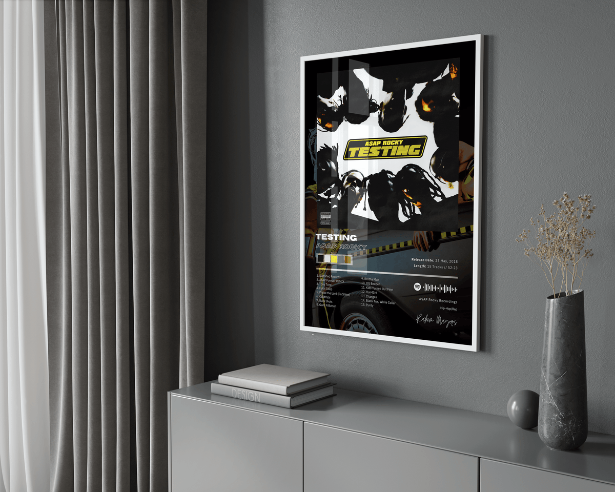 Asap Rocky 'Testing' Album Poster - Posters, Prints & Wall Art | HYPE Posters
