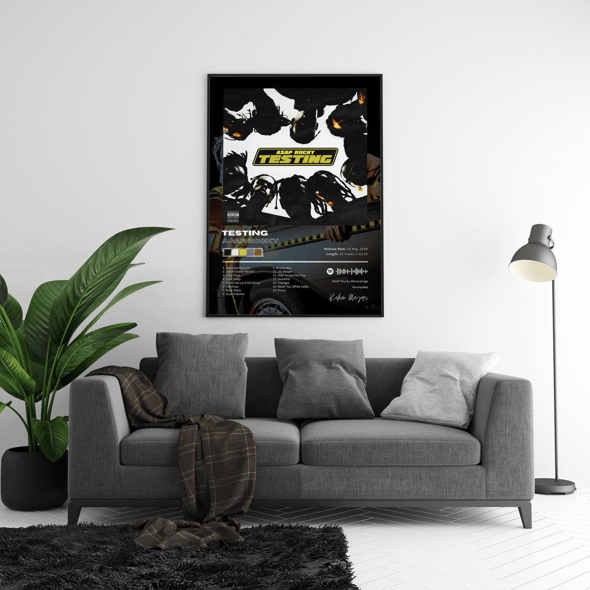Asap Rocky 'Testing' Album Poster - Posters, Prints & Wall Art | HYPE Posters