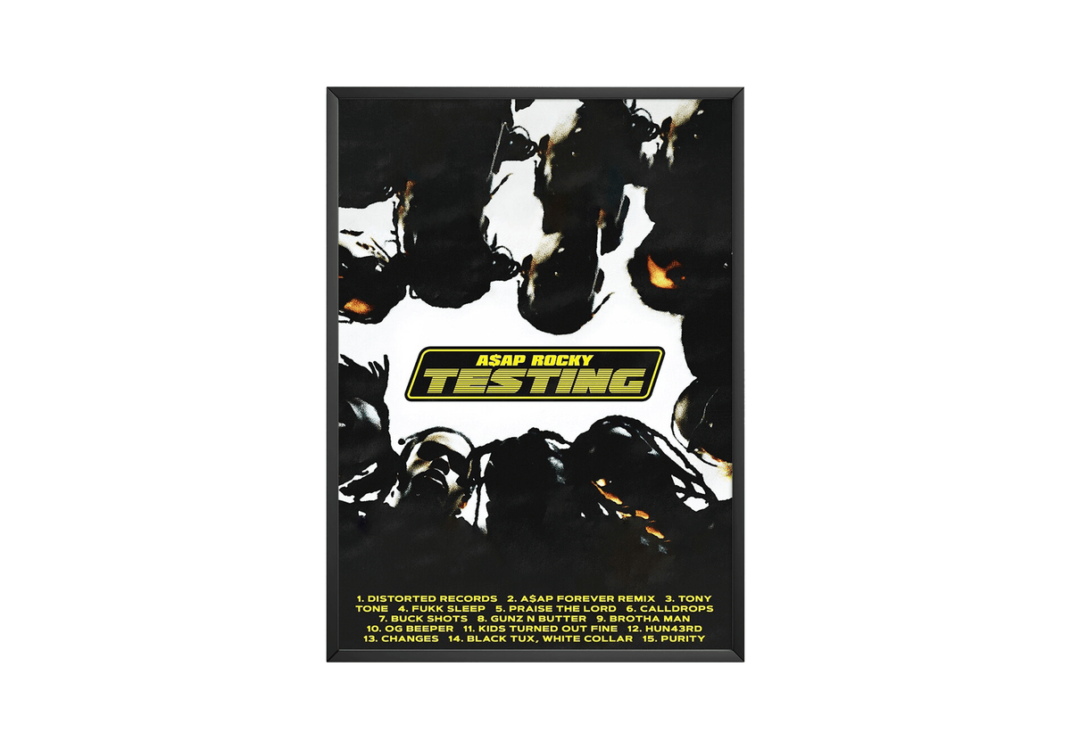 Asap Rocky 'Testing' Poster - Posters, Prints & Wall Art | HYPE Posters