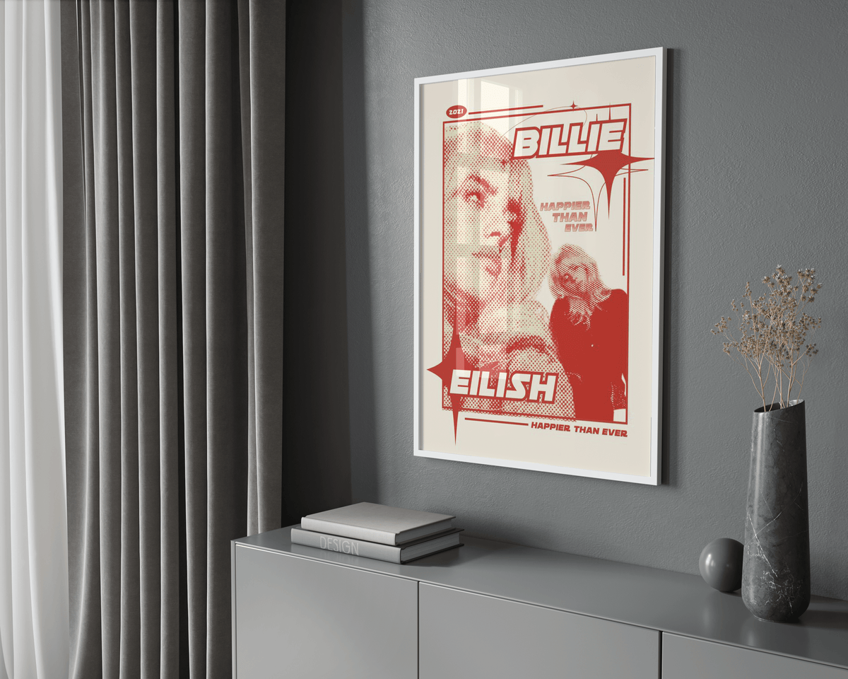 Billie Eilish 'Happier Than Ever' Poster - Posters, Prints & Wall Art | HYPE Posters