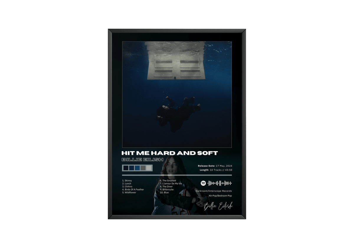 Billie Eilish 'Hit Me Hard And Soft' Album Poster - Posters, Prints & Wall Art | HYPE Posters