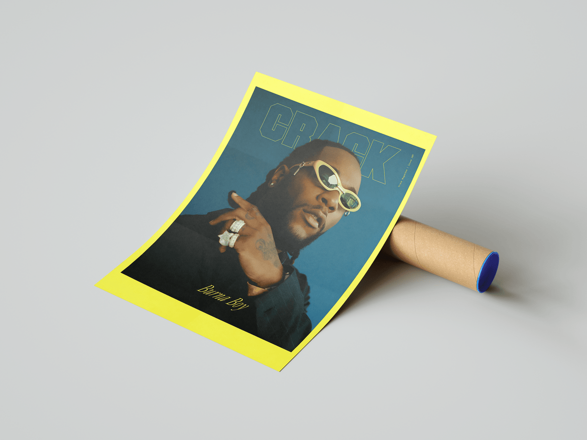 Burna Boy 'Crack Magazine' Poster - Posters, Prints & Wall Art | HYPE Posters