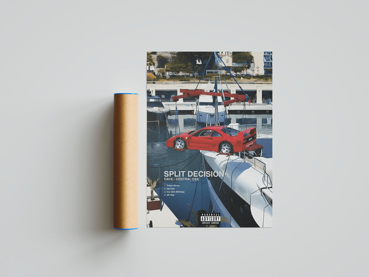Central Cee Split Decision Poster - Posters, Prints & Wall Art | HYPE Posters