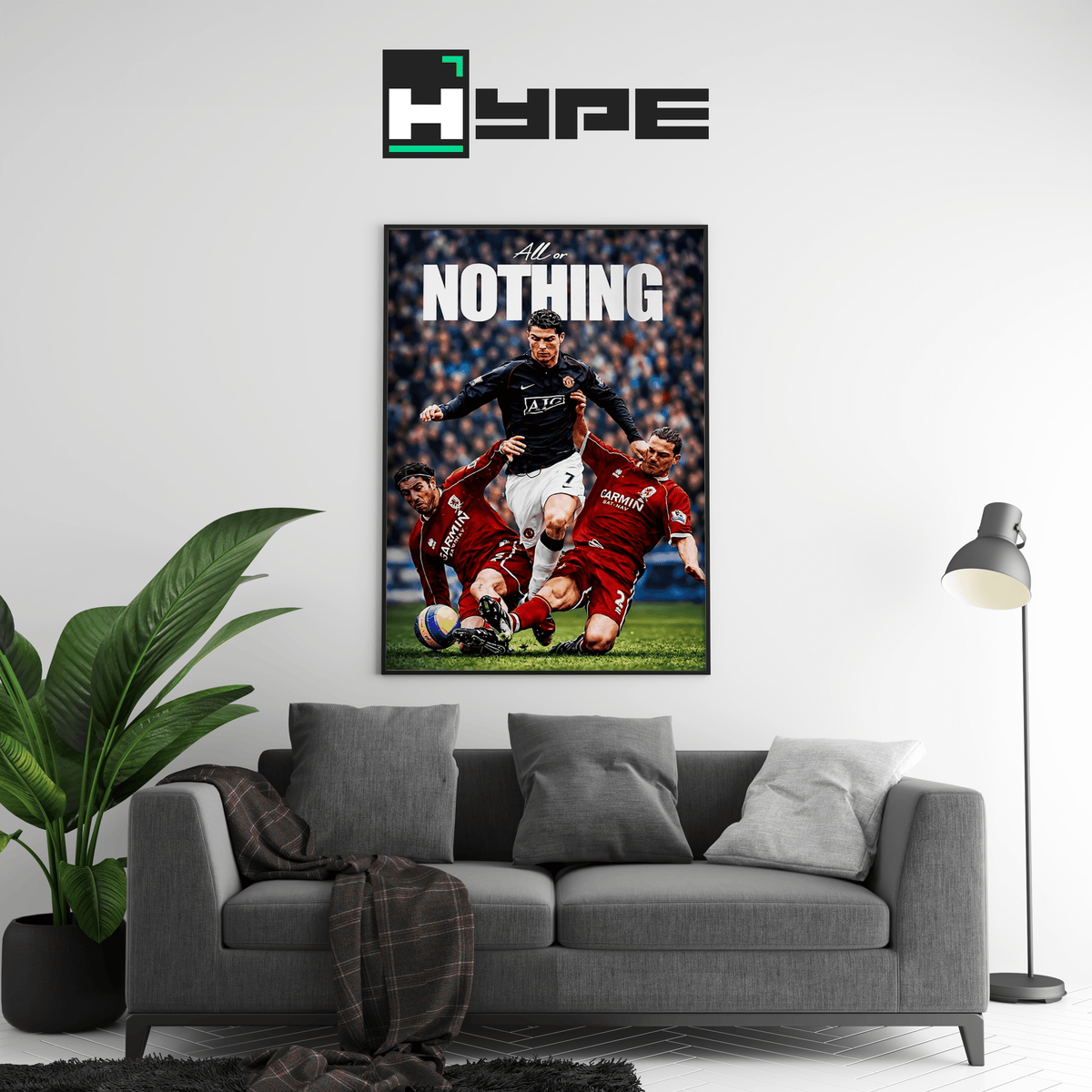 Cristiano Ronaldo ‘All Or Nothing’ Poster - Posters, Prints & Wall Art | HYPE Posters
