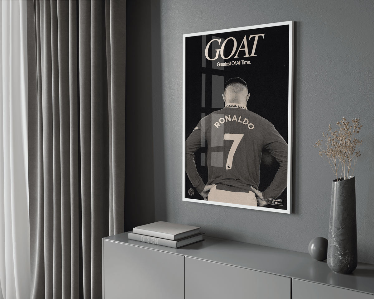 Cristiano Ronaldo 'GOAT' Poster - Posters, Prints & Wall Art | HYPE Posters