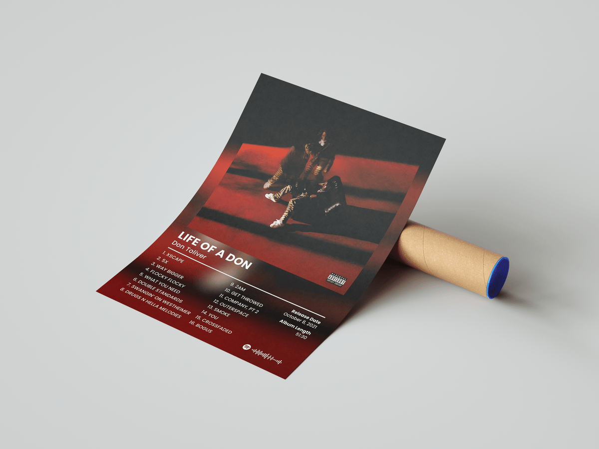 Don Toliver 'Life Of A Don' Album Poster - Posters, Prints & Wall Art | HYPE Posters