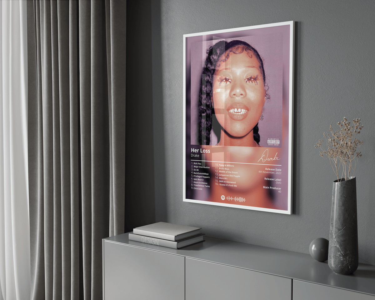 Drake 'Her Loss' Album Poster - Posters, Prints & Wall Art | HYPE Posters
