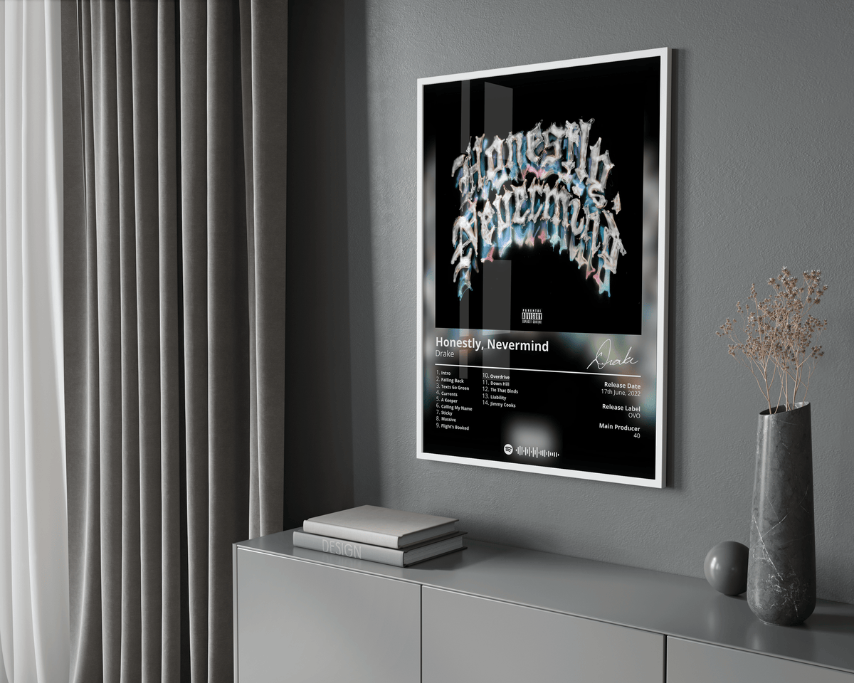 Drake 'Honestly, Nevermind' Album Poster - Posters, Prints & Wall Art | HYPE Posters