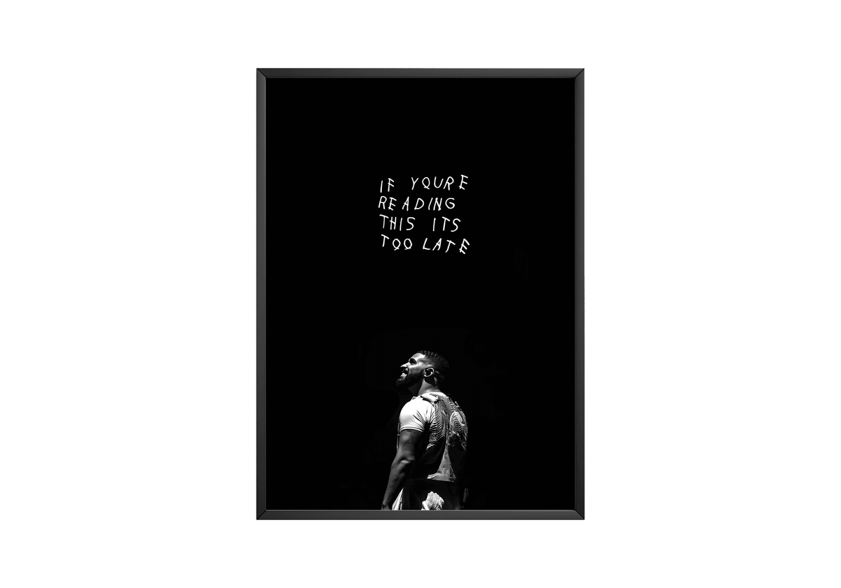 Drake 'If Your Reading This Its Too Late' Poster - Posters, Prints & Wall Art | HYPE Posters