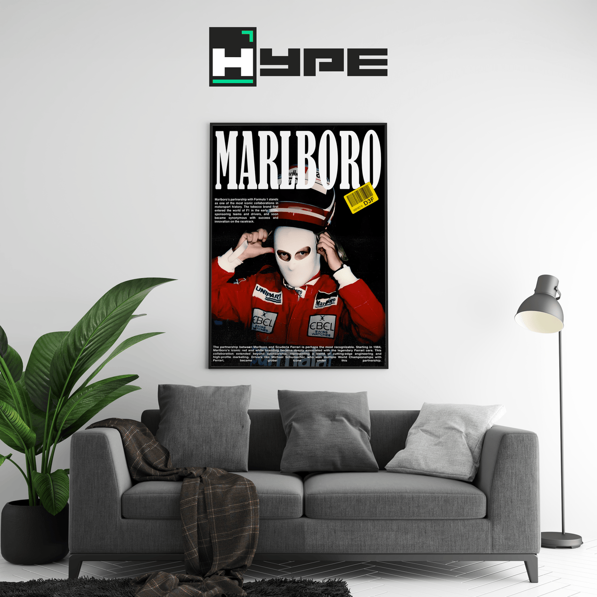Ferrari Marlboro Poster - Posters, Prints & Wall Art | HYPE Posters