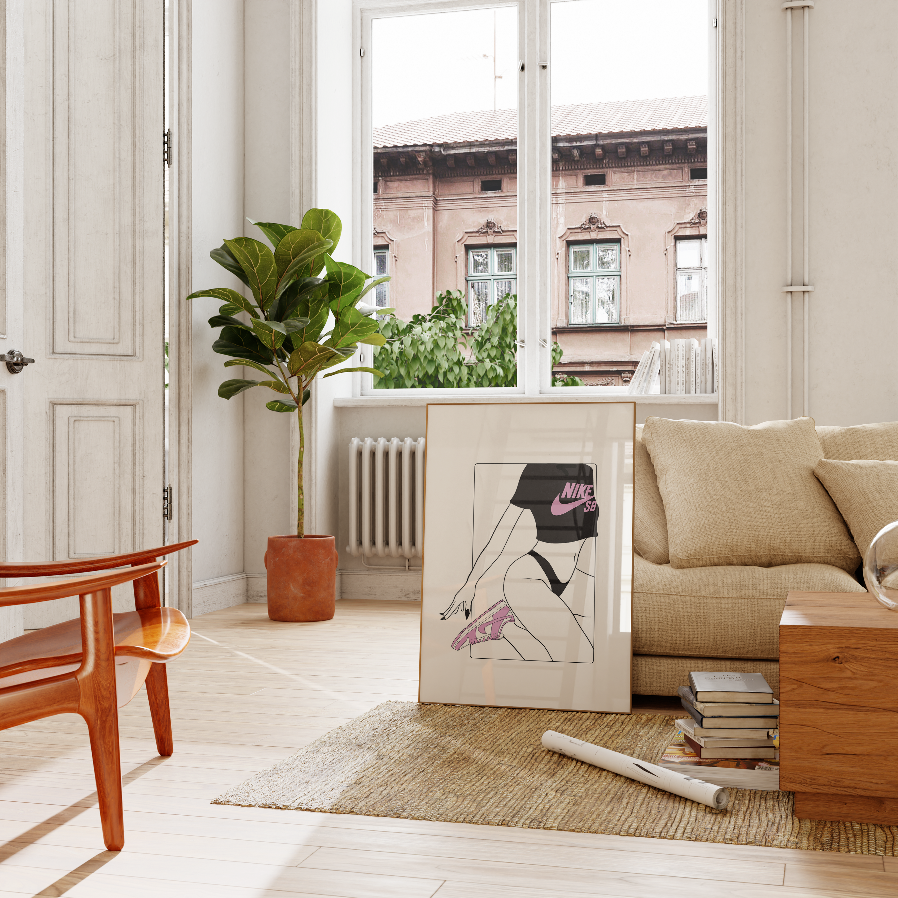 Nike Pink Sneaker Poster Set | Hype Posters