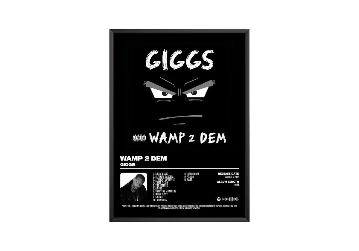 Giggs - "Wamp 2 Dem" Album Poster - Posters, Prints & Wall Art | HYPE Posters