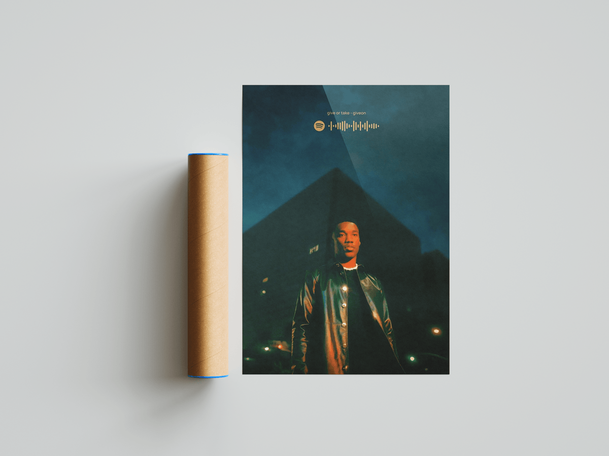 Giveon 'Give Or Take' Spotify Poster - Posters, Prints & Wall Art | HYPE Posters