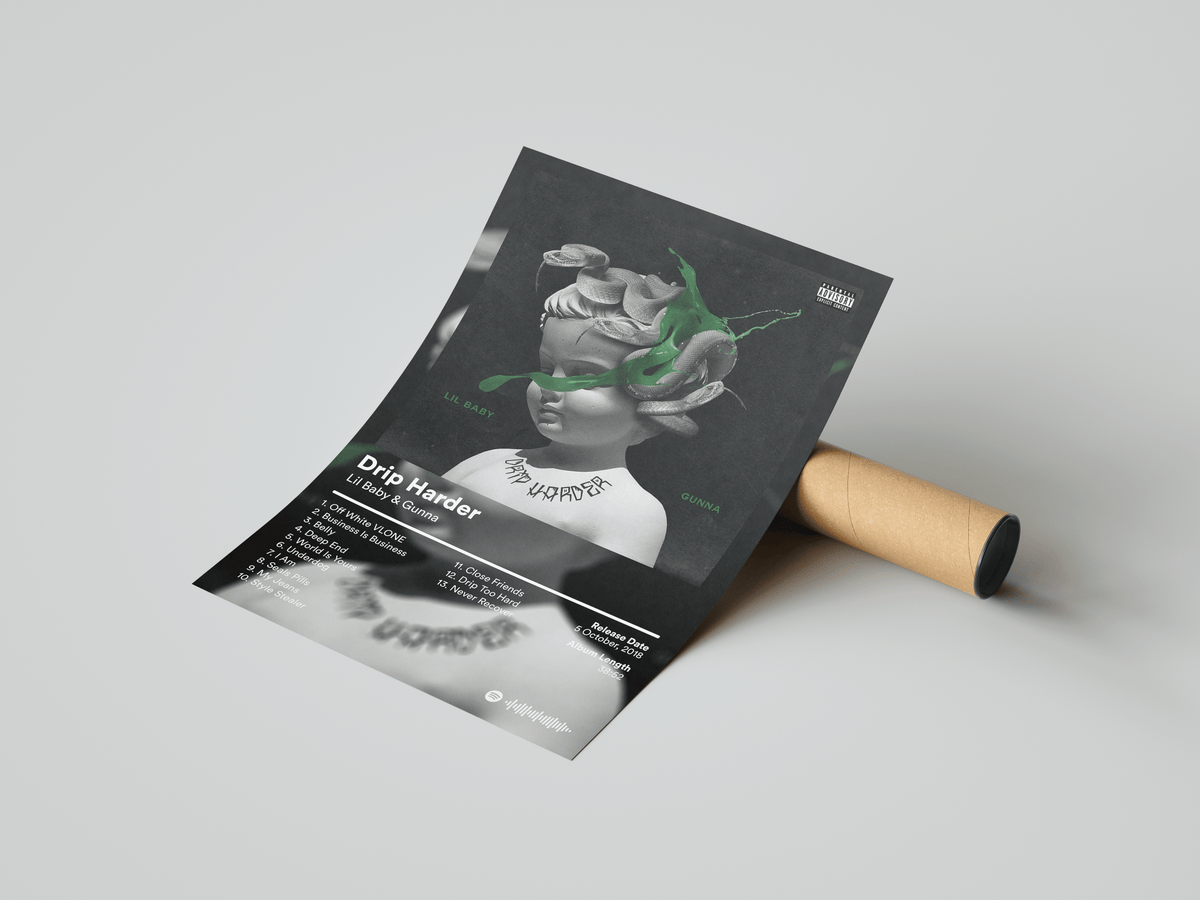Gunna 'Drip Harder' Album Poster - Posters, Prints & Wall Art | HYPE Posters