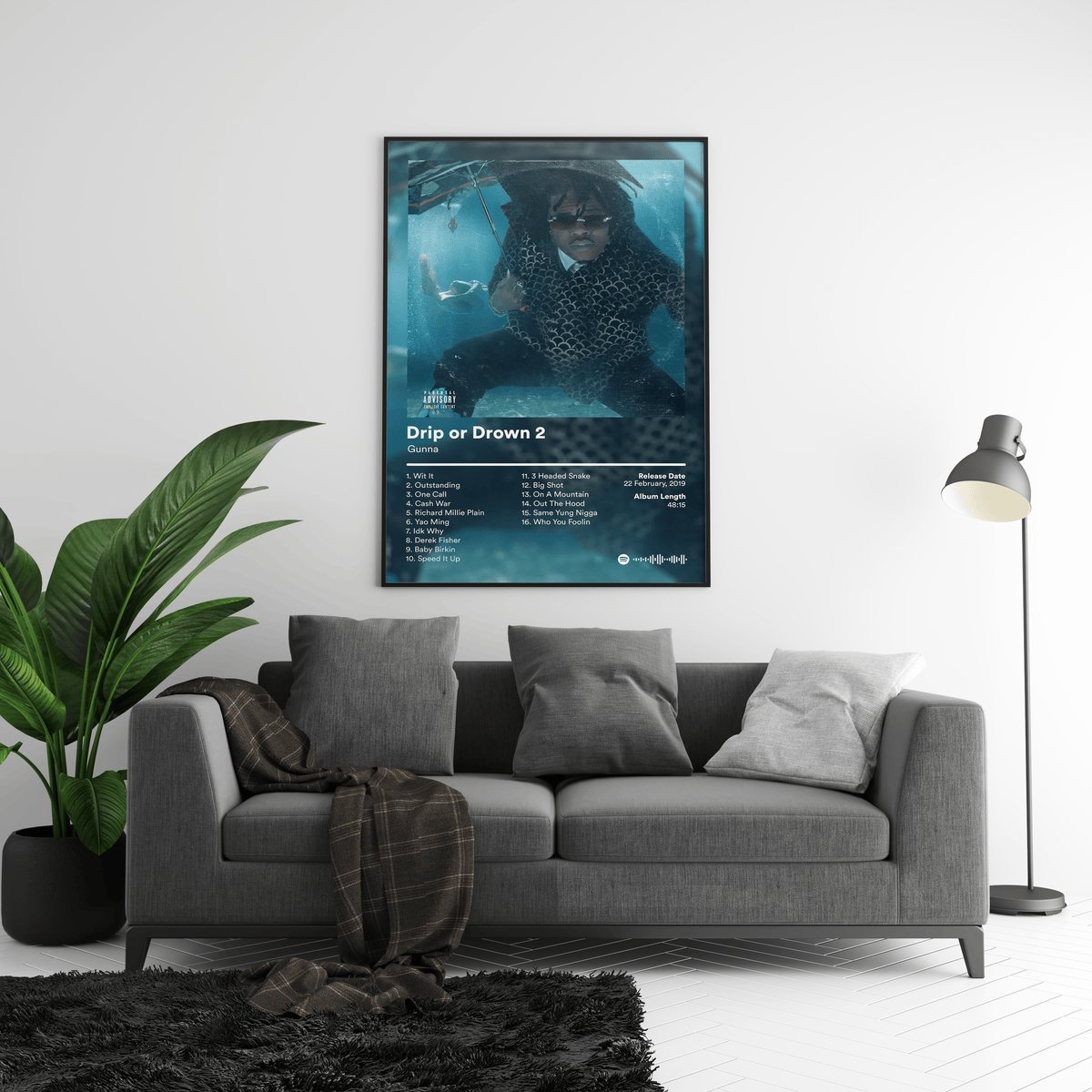 Gunna 'Drip or Drown 2' Album Poster - Posters, Prints & Wall Art | HYPE Posters