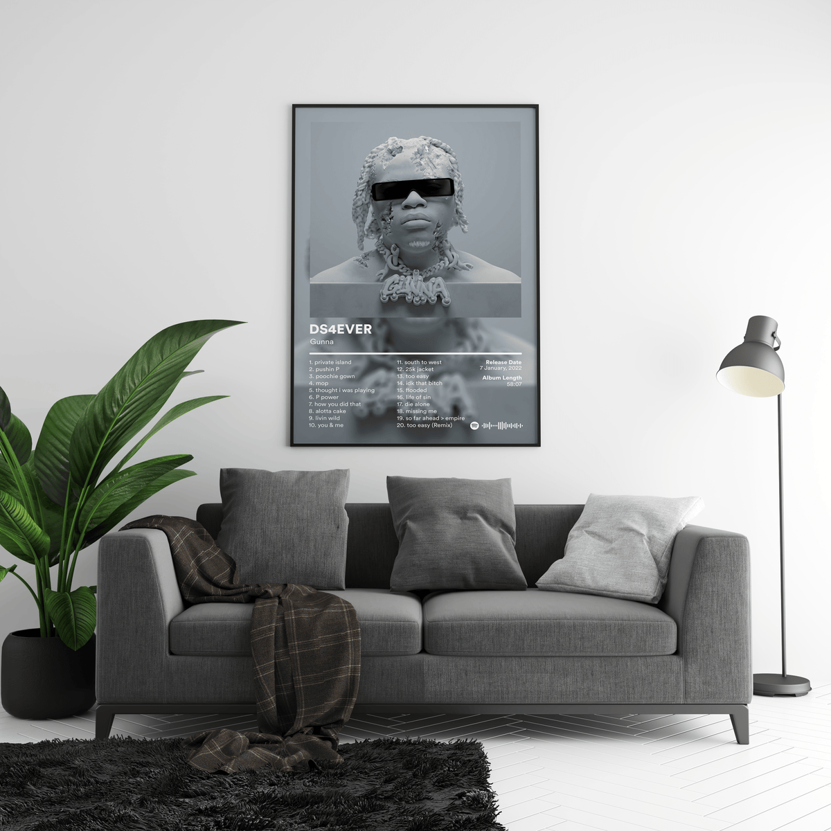 Gunna 'DS4EVER' Album Poster - Posters, Prints & Wall Art | HYPE Posters