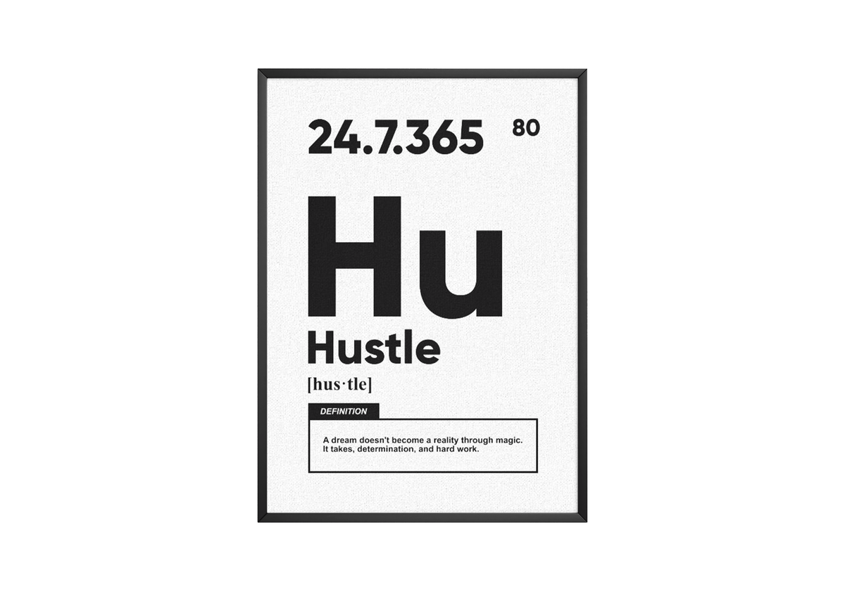 Hustle Definition Poster - Posters, Prints & Wall Art | HYPE Posters