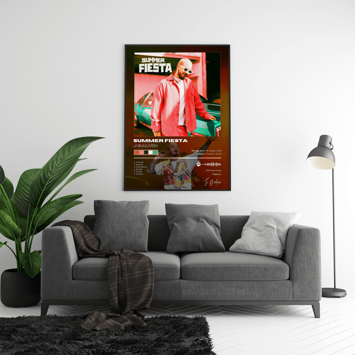 J Balvin 'Summer Fiesta' Album Poster - Posters, Prints & Wall Art | HYPE Posters
