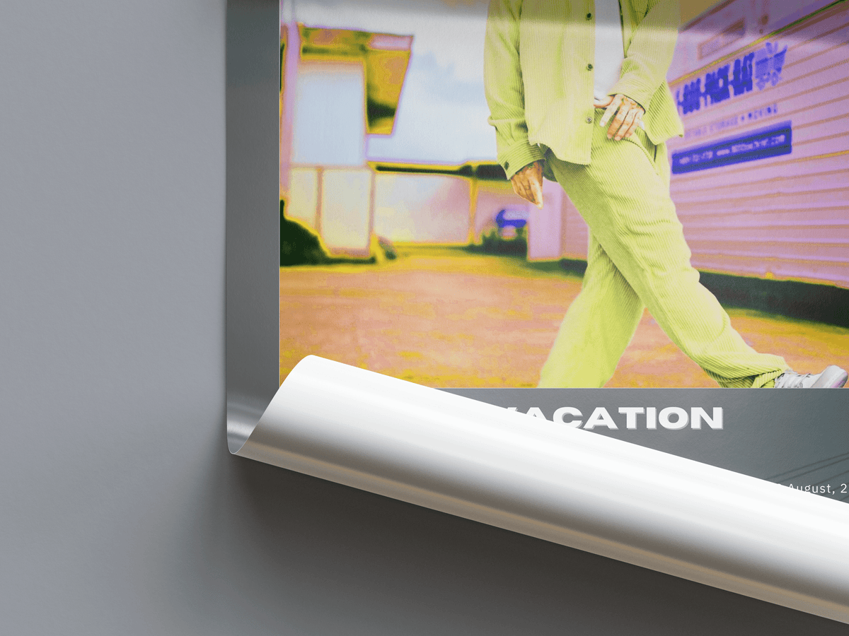 J Balvin 'Summer Vacation' Album Poster - Posters, Prints & Wall Art | HYPE Posters