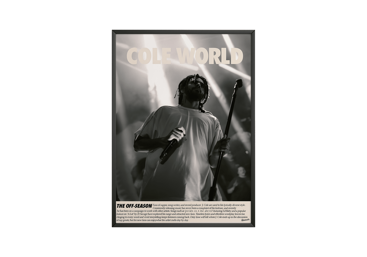 J Cole - "Cole World" Poster - Posters, Prints & Wall Art | HYPE Posters