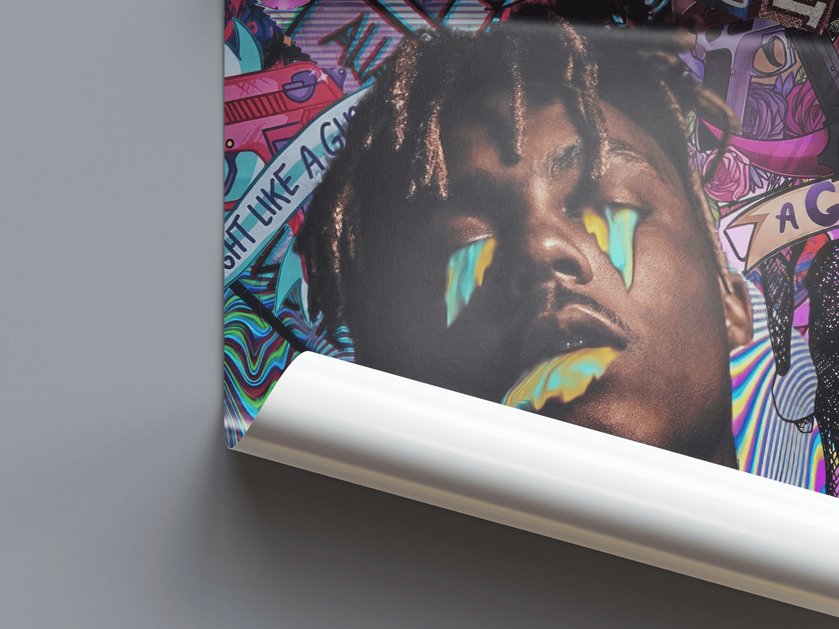 Juice WRLD 'Paint' Poster - Posters, Prints & Wall Art | HYPE Posters