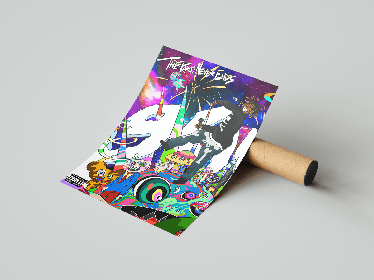 Juice WRLD 'The Party Never Ends' Poster - Posters, Prints & Wall Art | HYPE Posters