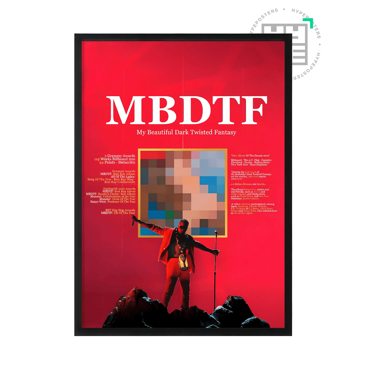 Kanye West MBDTF Poster - Posters, Prints & Wall Art | HYPE Posters