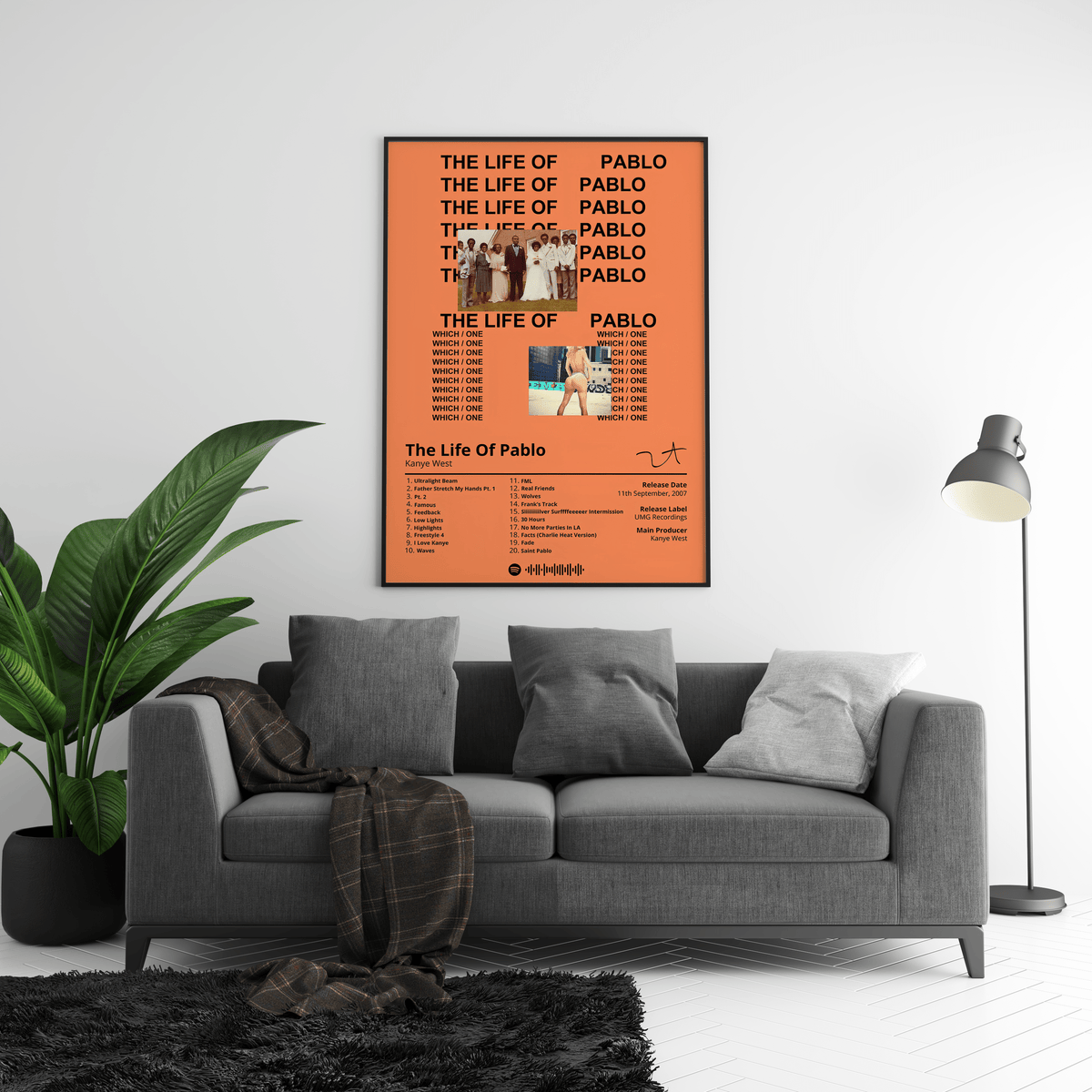 Kanye West 'The Life Of Pablo' Album Poster - Posters, Prints & Wall Art | HYPE Posters