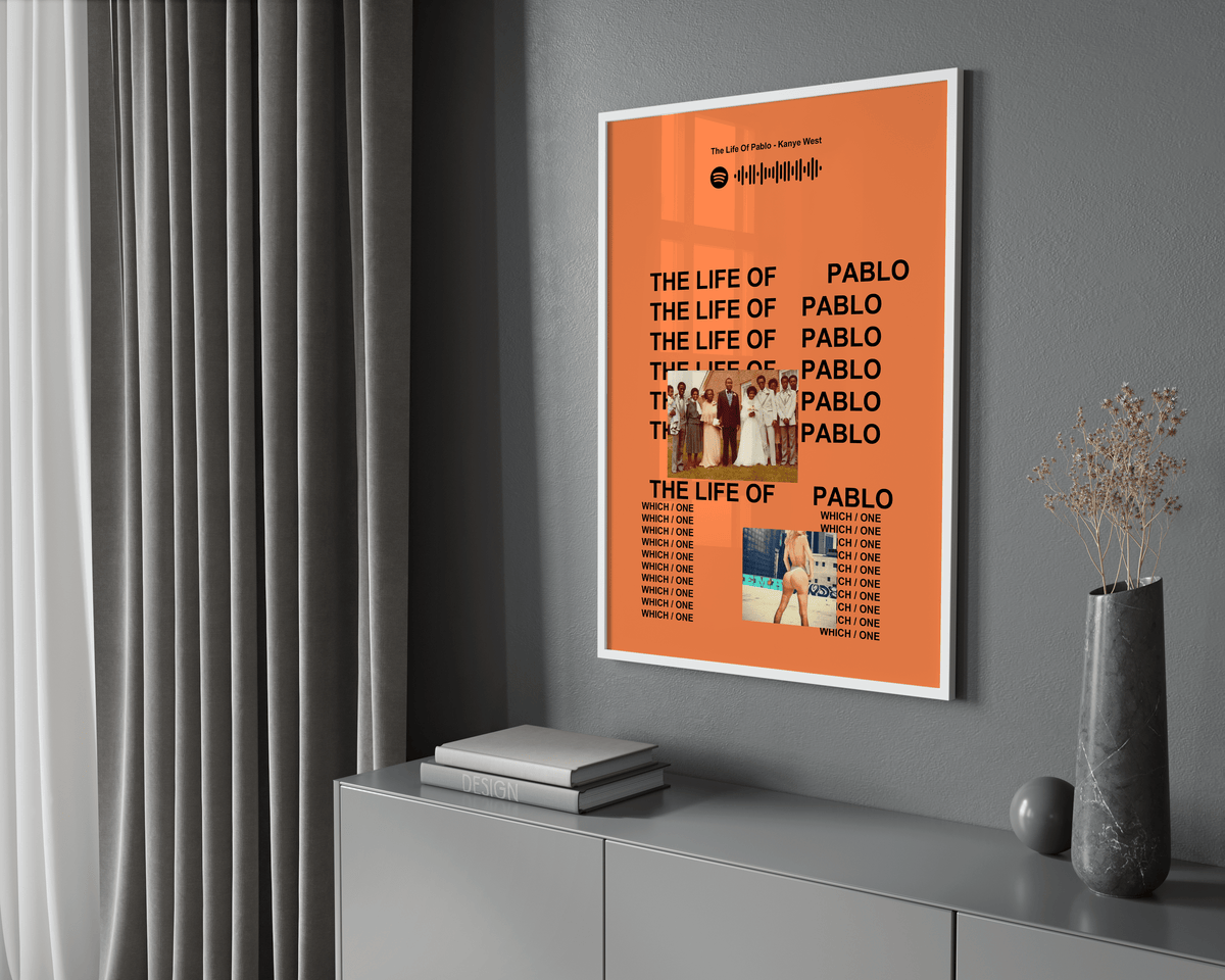 Kanye West 'The Life Of Pablo' Spotify Poster - Posters, Prints & Wall Art | HYPE Posters