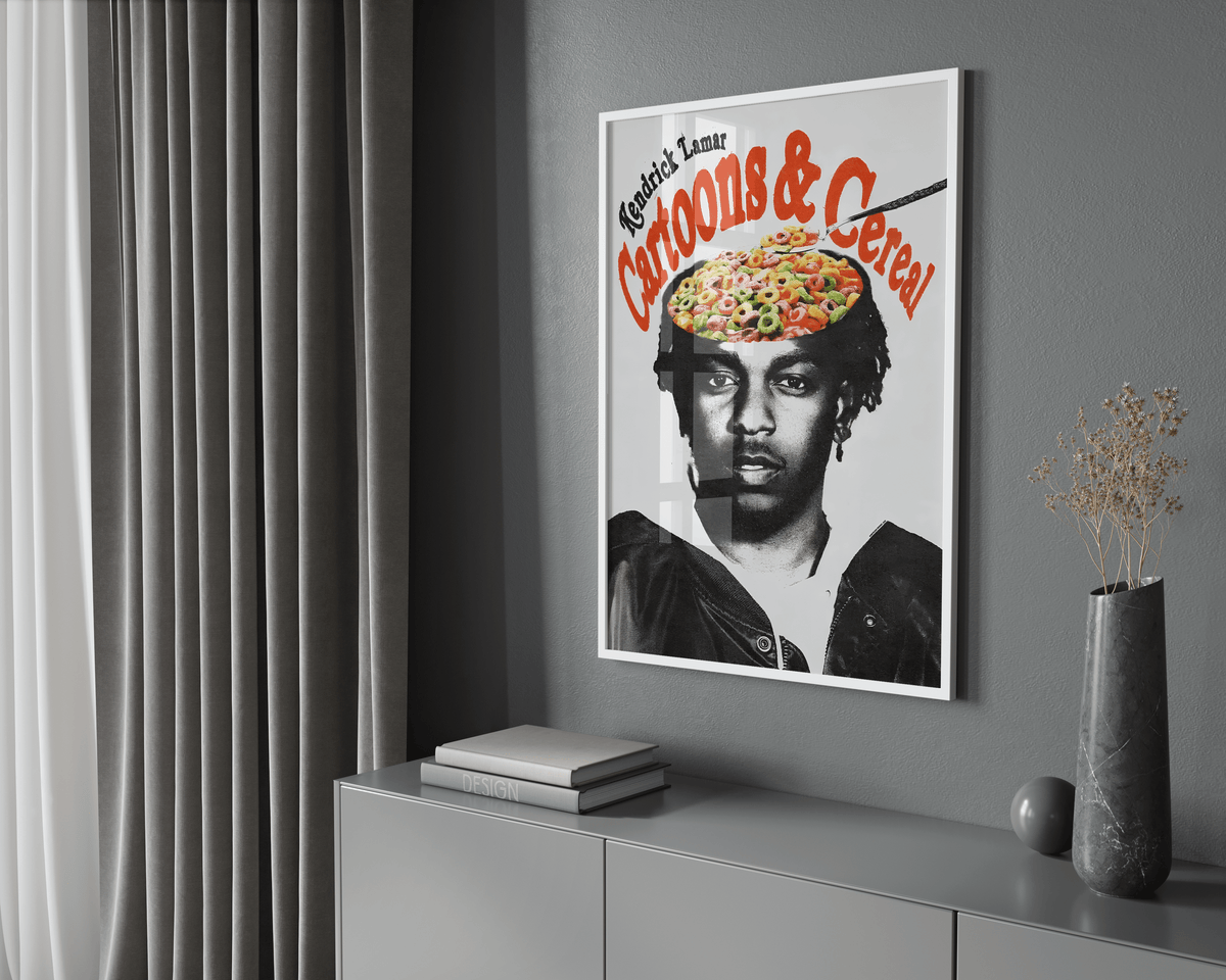 Kendrick Lamar - Cartoons & Cereal Poster - Posters, Prints & Wall Art | HYPE Posters