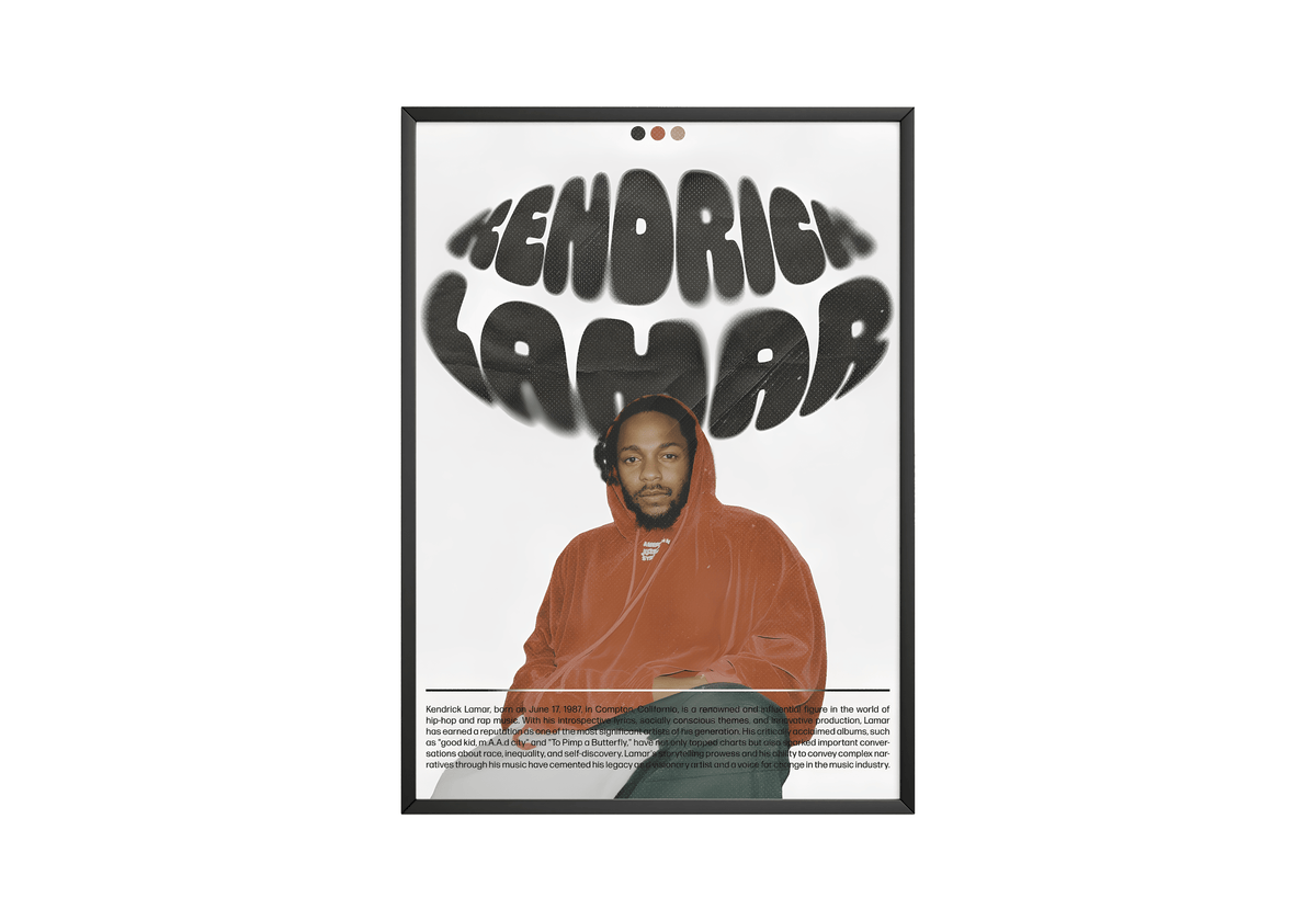 Kendrick Lamar 'Cozy' Poster - Posters, Prints & Wall Art | HYPE Posters