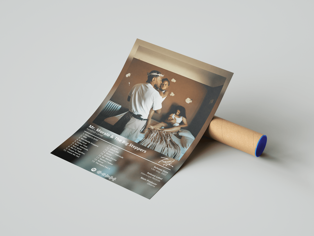 Kendrick Lamar - "Mr. Morale & The Big Steppers" Album Poster - Posters, Prints & Wall Art | HYPE Posters