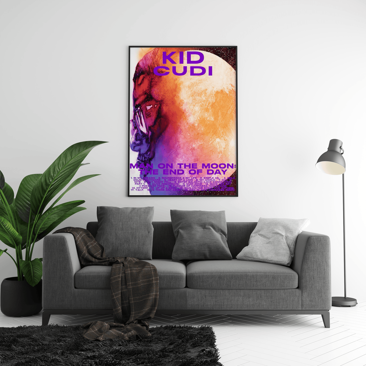 Kid Cudi 'Man On The Moon' OG Poster - Posters, Prints & Wall Art | HYPE Posters