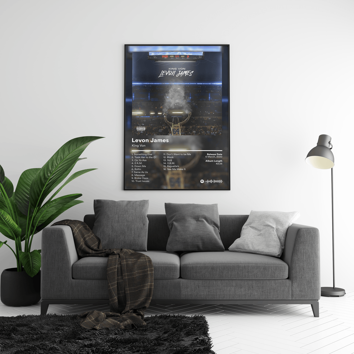 King Von 'Levon James' Album Poster - Posters, Prints & Wall Art | HYPE Posters