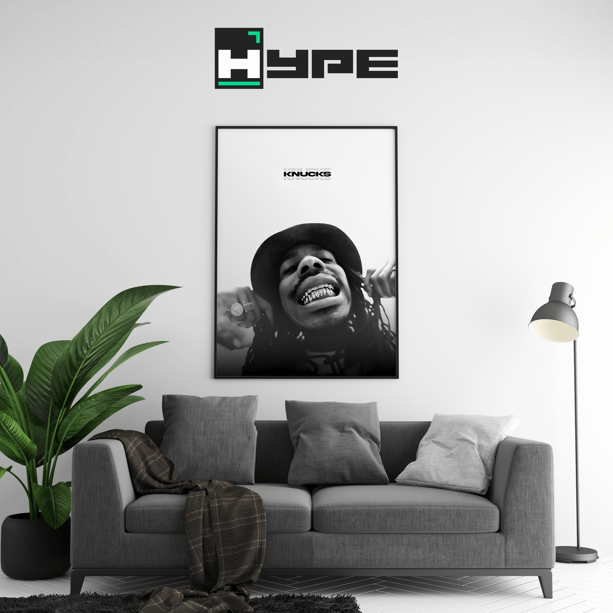 Knucks B&W Poster - Posters, Prints & Wall Art | HYPE Posters
