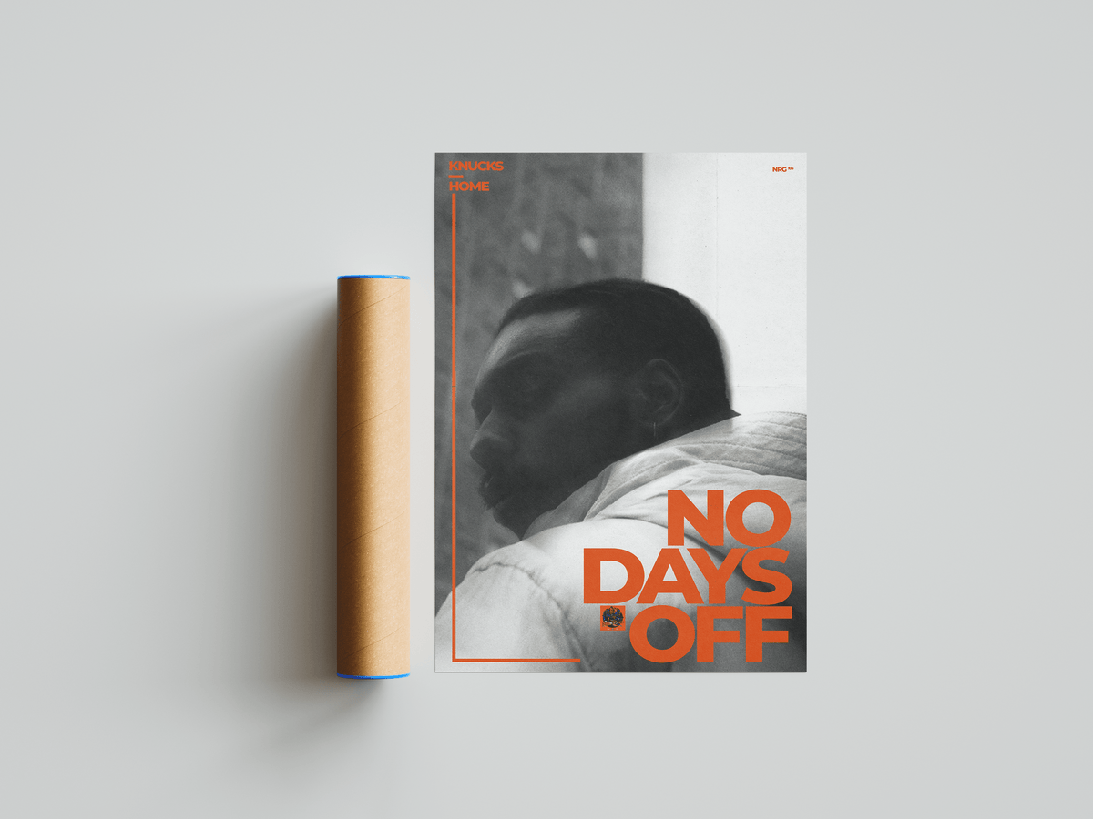 Knucks - No Days Off Poster - Posters, Prints & Wall Art | HYPE Posters