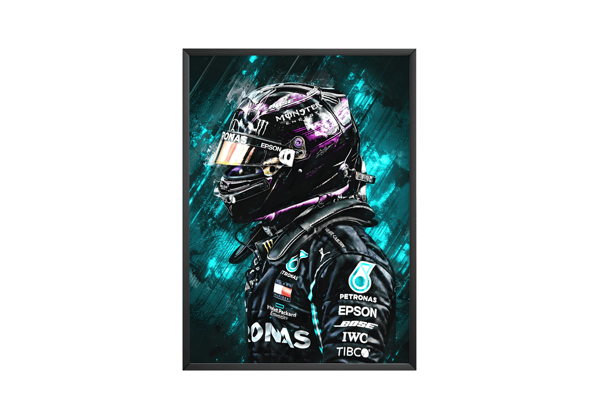 Lewis Hamilton Painting Poster - Posters, Prints & Wall Art | HYPE Posters