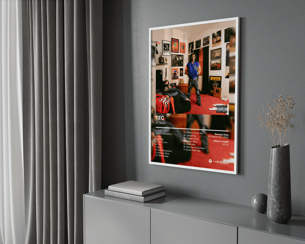 Lil Tecca 'TEC' Album Poster - Posters, Prints & Wall Art | HYPE Posters