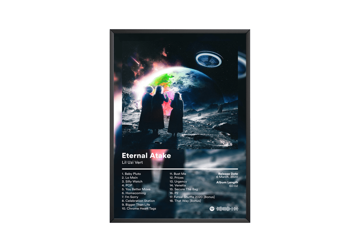 Lil Uzi Vert 'Eternal Atake' Album Poster - Posters, Prints & Wall Art | HYPE Posters