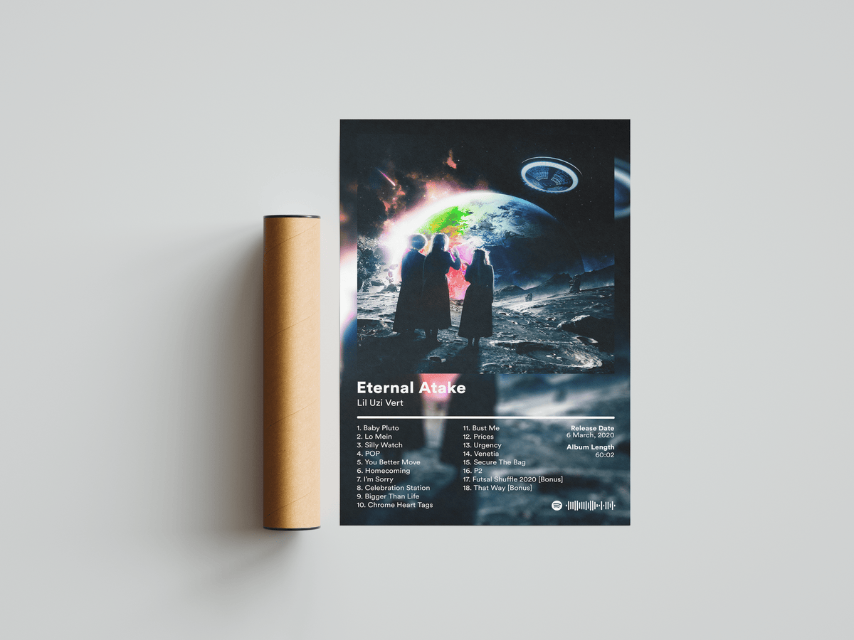 Lil Uzi Vert 'Eternal Atake' Album Poster - Posters, Prints & Wall Art | HYPE Posters