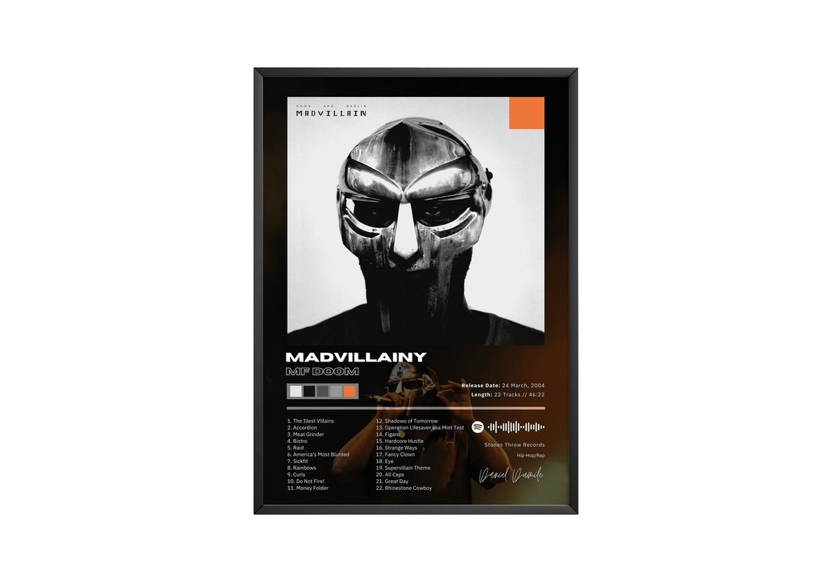 MF DOOM 'Madvillainy' Album Poster - Posters, Prints & Wall Art | HYPE Posters
