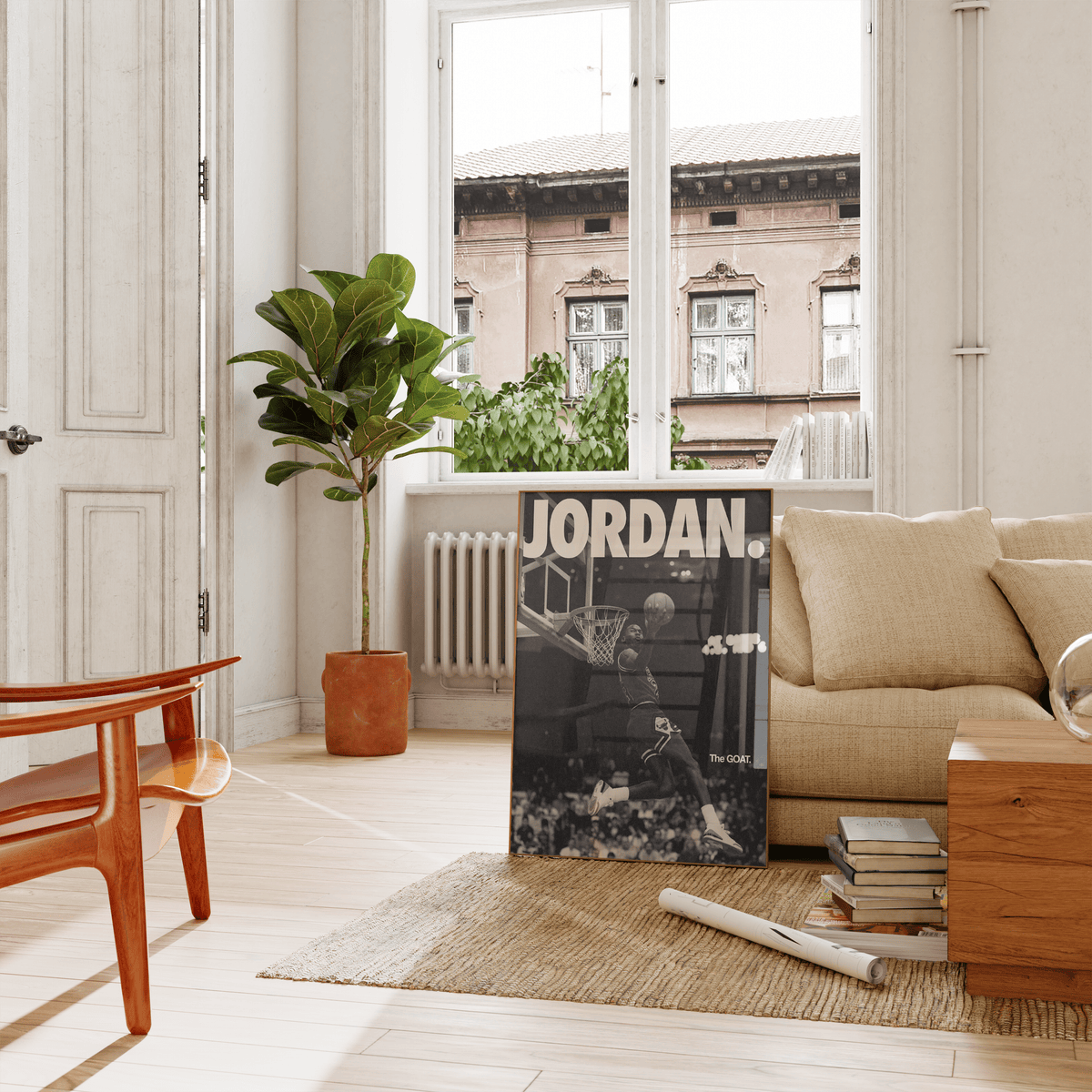 Michael Jordan 'The Goat' Poster - Posters, Prints & Wall Art | HYPE Posters