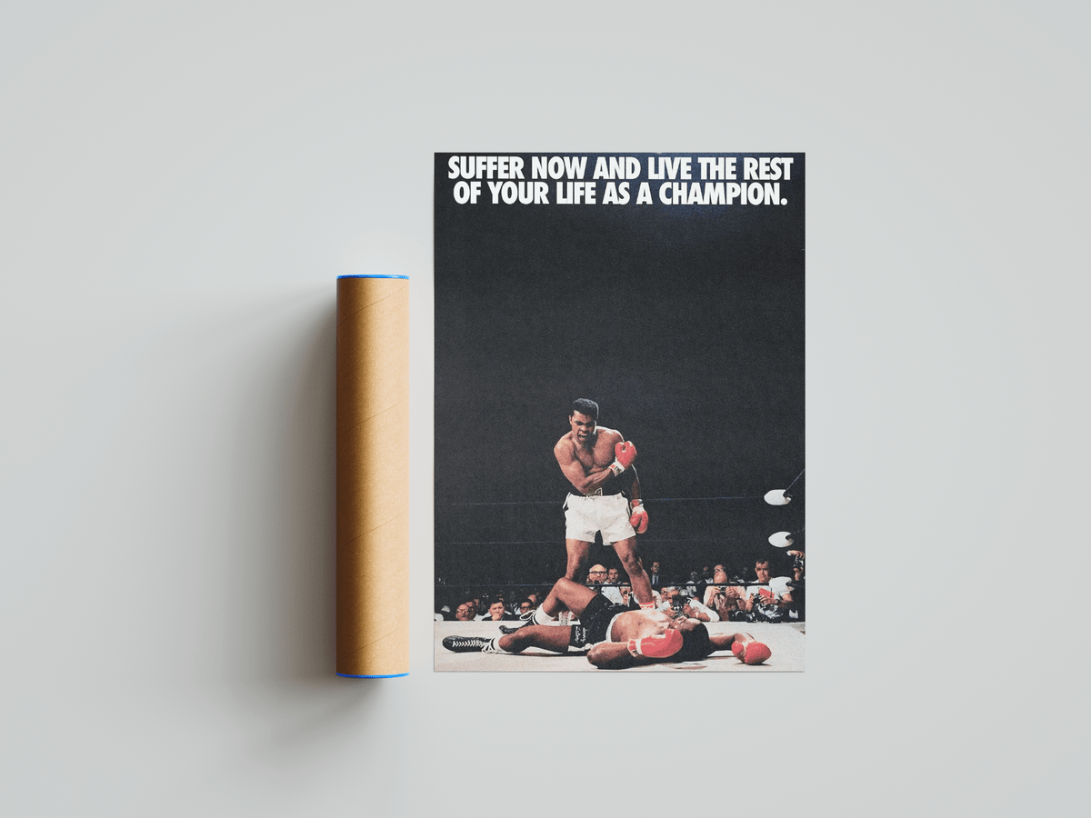 Muhammad Ali 'Suffer' Poster - Posters, Prints & Wall Art | HYPE Posters