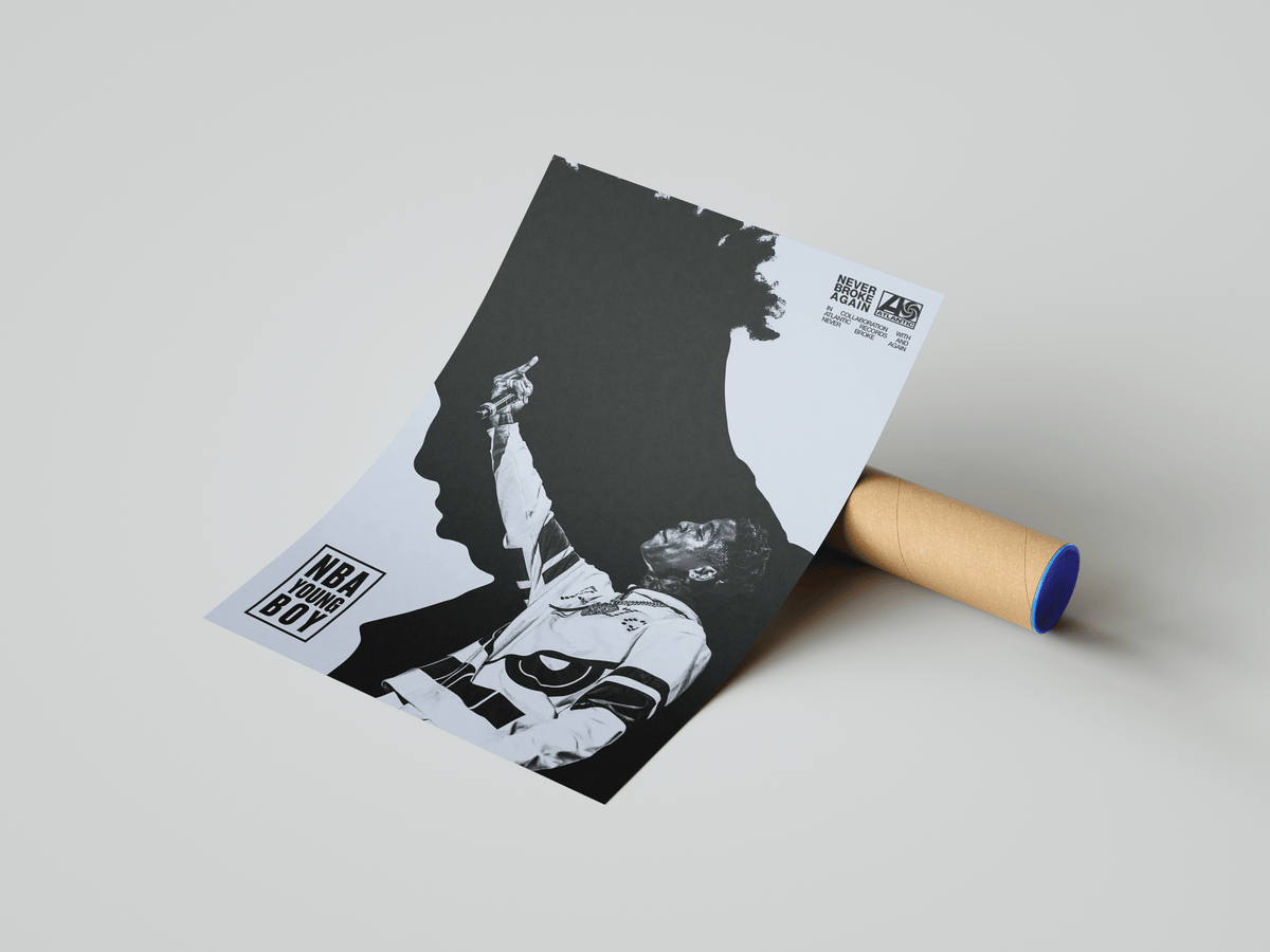 NBA Young Boy 'Silhouette' Poster - Posters, Prints & Wall Art | HYPE Posters