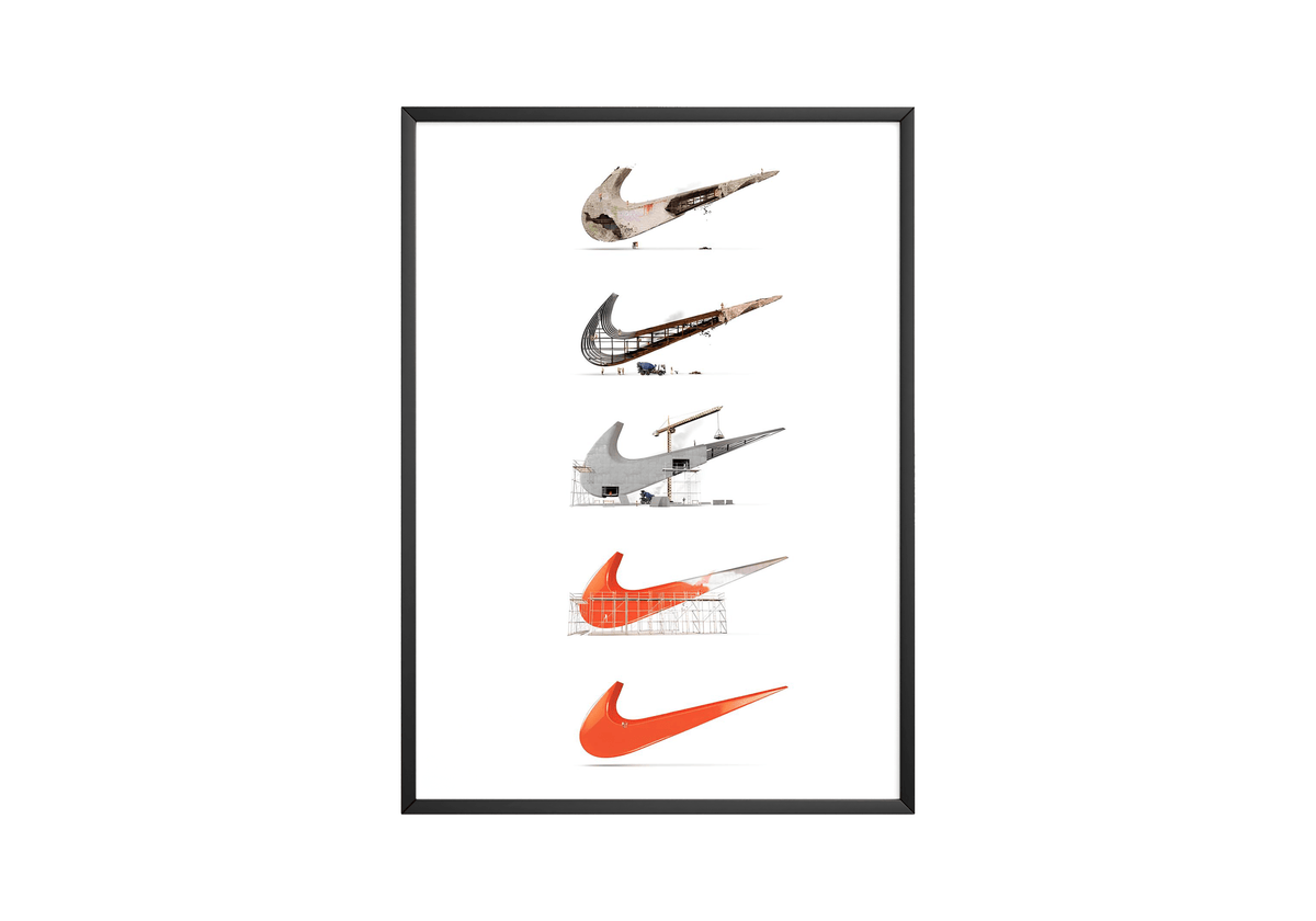 Nike Construction Poster - Posters, Prints & Wall Art | HYPE Posters