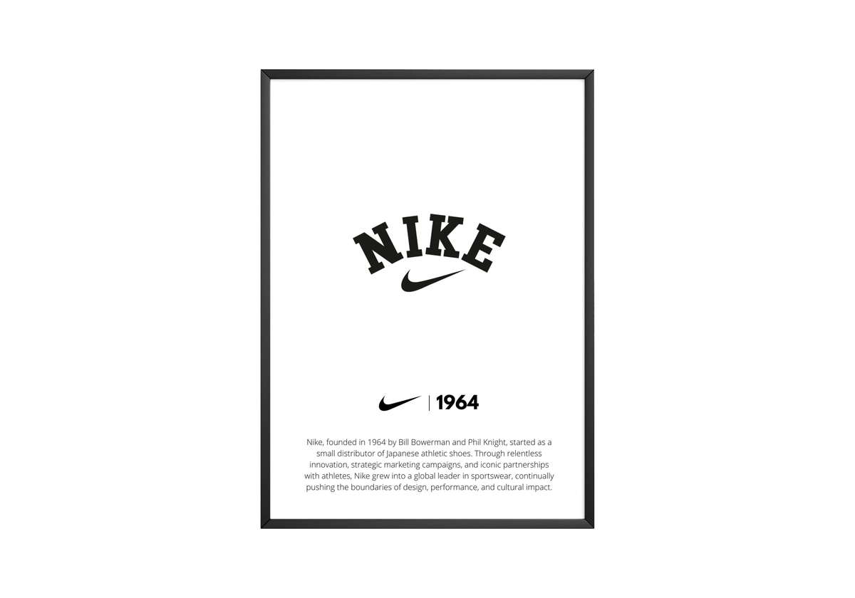 Nike Founded In 1964 Poster - Posters, Prints & Wall Art | HYPE Posters