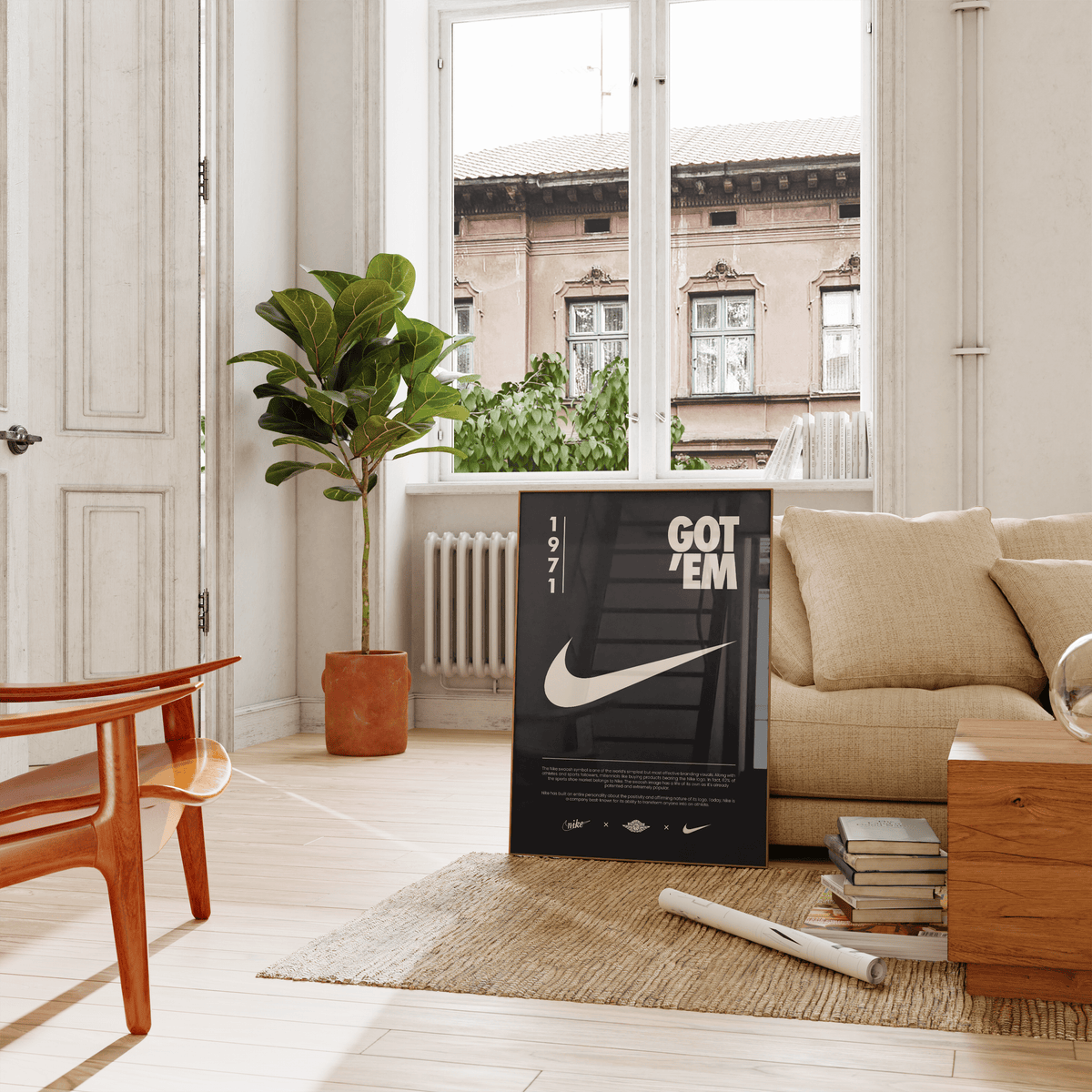 Nike Origins Black Poster - Posters, Prints & Wall Art | HYPE Posters