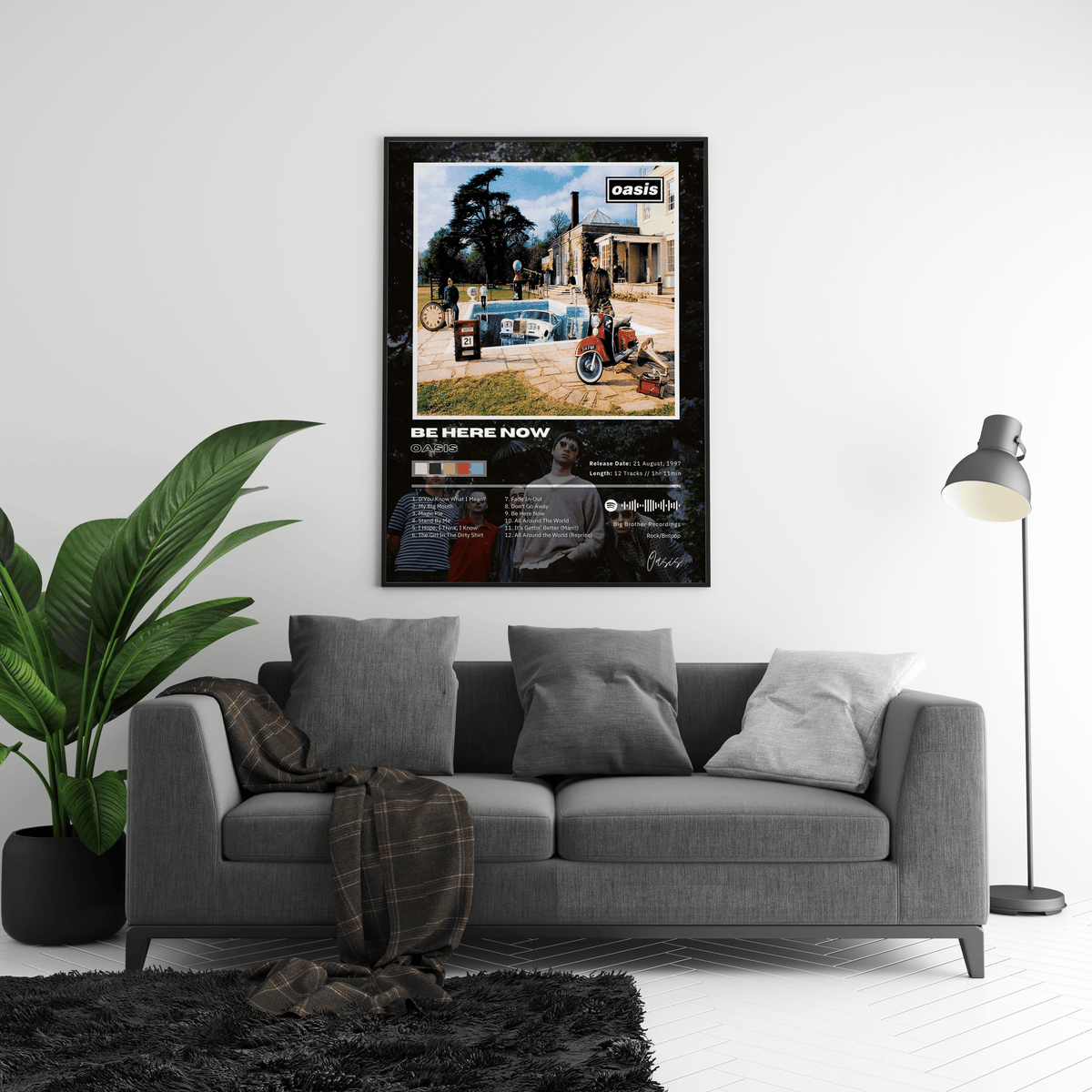 Oasis 'Be Here Now' Album Poster - Posters, Prints & Wall Art | HYPE Posters