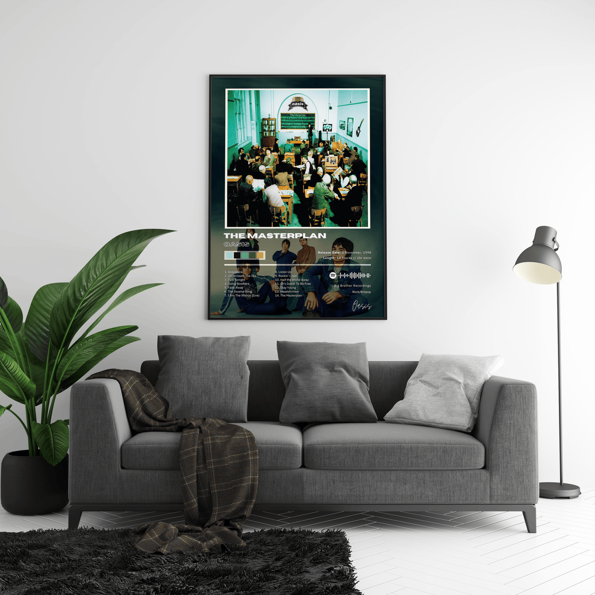 Oasis 'The Masterplan' Album Poster - Posters, Prints & Wall Art | HYPE Posters